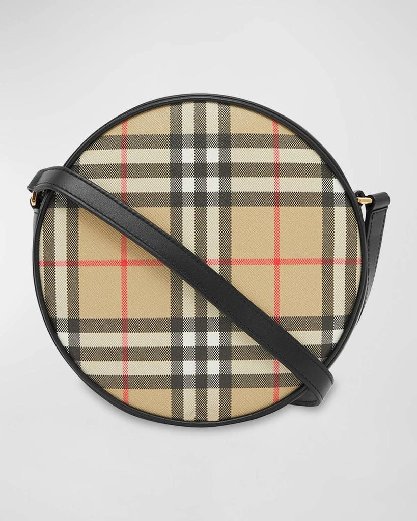 商品Burberry|Louise Vintage Check Round Crossbody Bag,价格¥9653,第1张图片