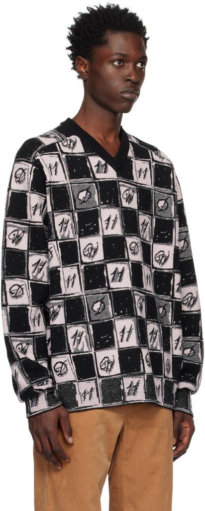 商品We11done|Pink Chess Board Sweater,价格¥2226,第4张图片详细描述