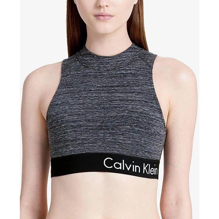 商品Calvin Klein|Performance Medium-Support Crisscross Back Scuba Sports Bra,价格¥133,第3张图片详细描述
