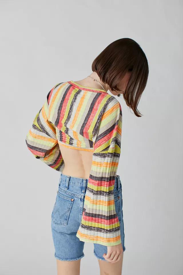 商品Urban Outfitters|UO Weekdays Long Sleeve Cropped Top,价格¥220,第5张图片详细描述