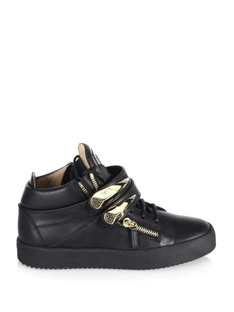 商品Giuseppe Zanotti|Mid-Top Double Strap Sneakers,价格¥4477,第5张图片详细描述