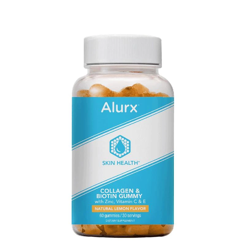 商品Alurx Store|Collagen And Biotin Gummy, Natural Lemon Flavor, Skin Health,价格¥151,第1张图片