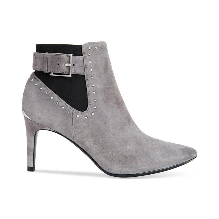 商品Calvin Klein|Calvin Klein Women's Jozie Studded Pointed Toe Booties 及踝靴,价格¥386,第3张图片详细描述