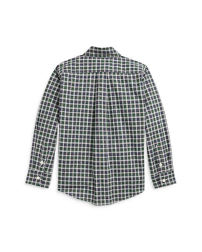 商品Ralph Lauren|Boys' Plaid Cotton Poplin Shirt - Little Kid,价格¥224,第2张图片详细描述