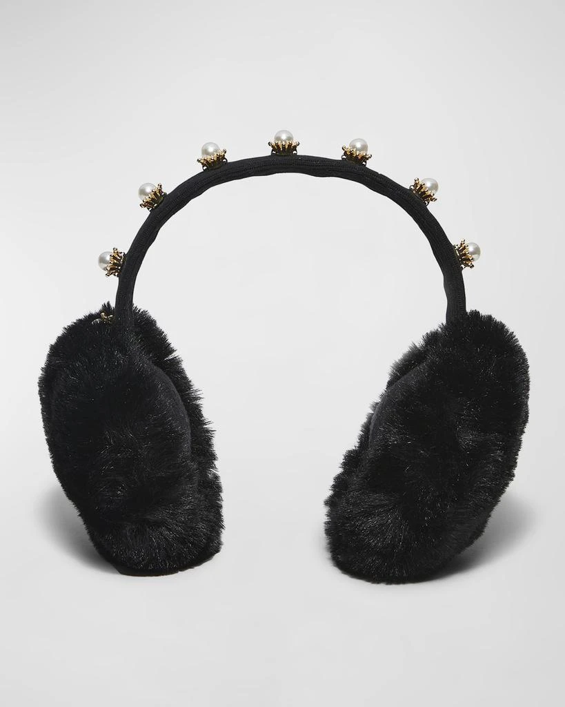 商品Lele Sadoughi|Pearly Starburst Faux-Fur Earmuffs,价格¥972,第1张图片