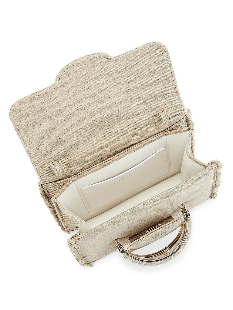 商品Chloé|Kattie Linen Canvas Crossbody Bag,价格¥6009,第4张图片详细描述