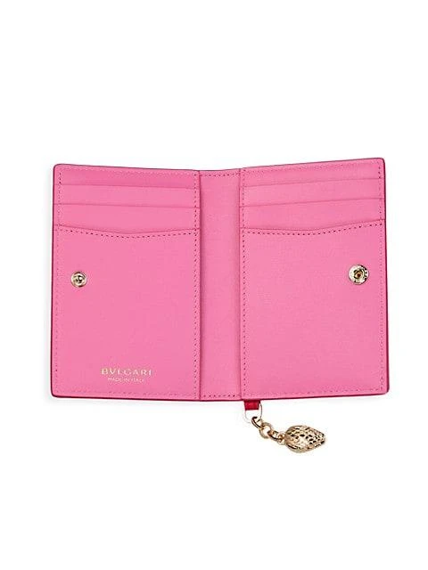 商品BVLGARI|Serpenti Forever Leather Bi-Fold Card Holder,价格¥3501,第2张图片详细描述