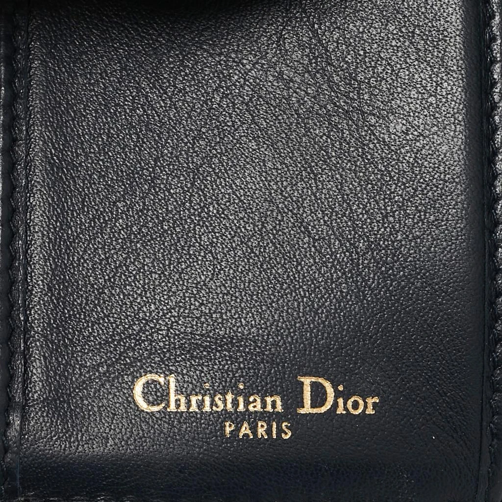 Dior Blue/Beige Oblique Canvas Saddle Lotus Wallet 商品