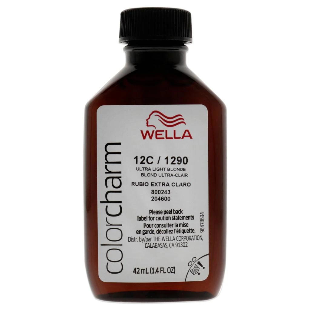 商品Wella|Color Charm Permanent Liquid Haircolor - 1290 12C Ultra Light Blonde by  for Unisex - 1.4 oz Hair Color,价格¥131,第2张图片详细描述