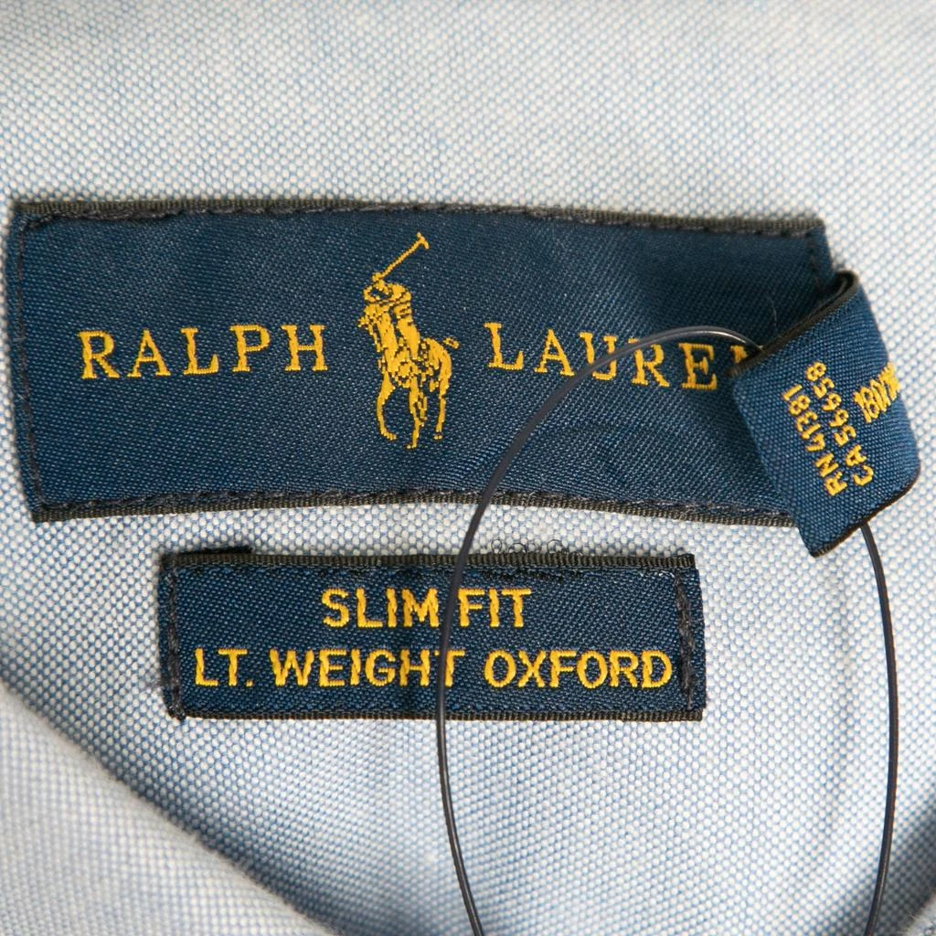 商品[二手商品] Ralph Lauren|Ralph Lauren Blue Cotton Logo Embroidered Button Front Shirt L,价格¥1060,第4张图片详细描述