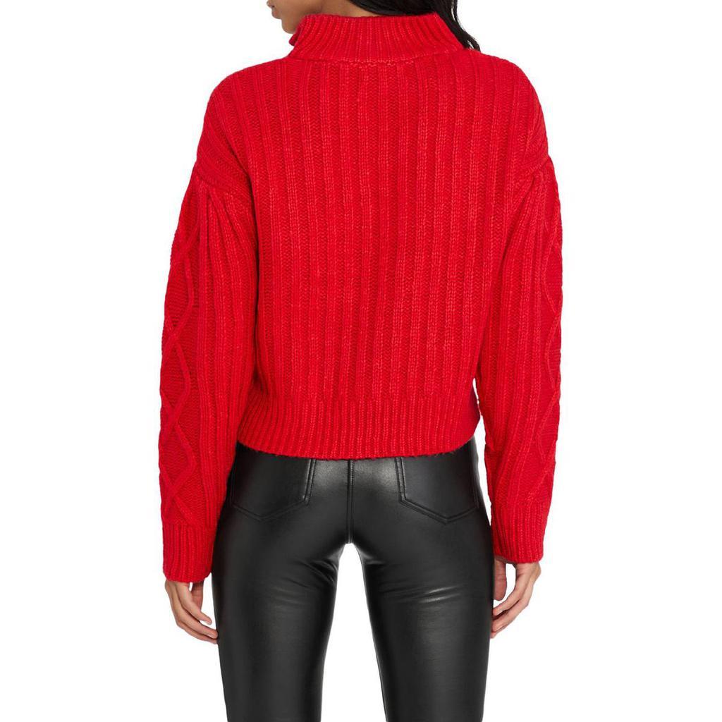 商品Sanctuary|Sanctuary Womens Cable Knit Zip Up Pullover Sweater,价格¥306,第4张图片详细描述
