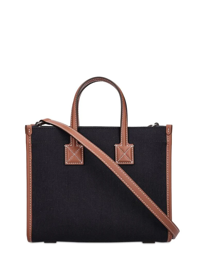 商品Burberry|Mini Freya Leather & Canvas Tote Bag,价格¥9556,第5张图片详细描述