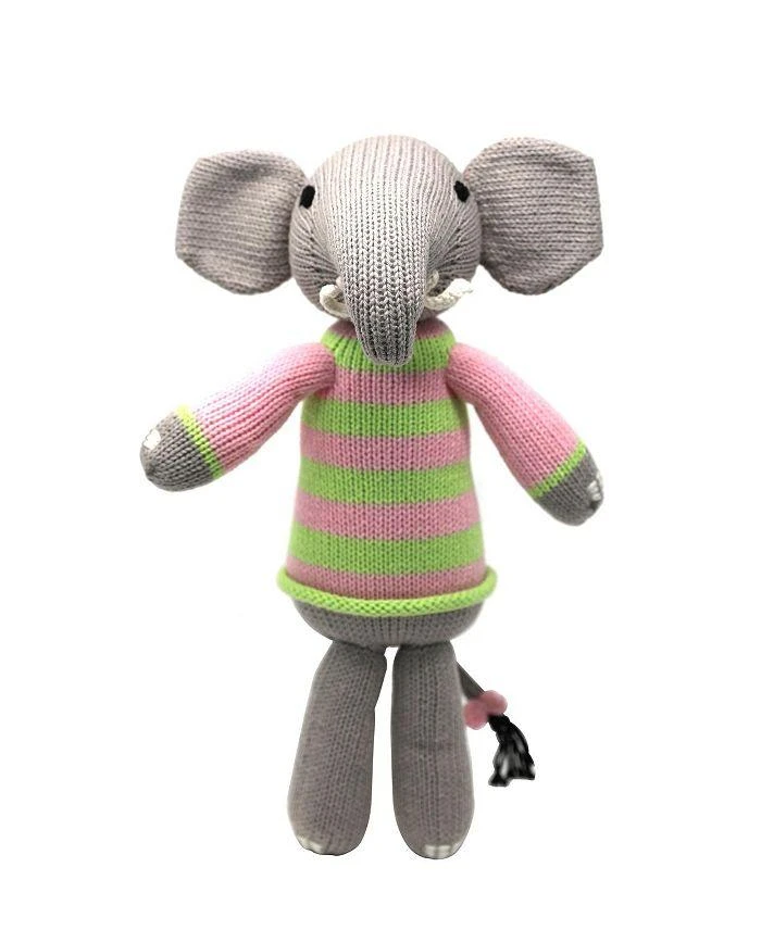 商品Melange Collection|Knit Cotton Elephant in Pink Sweater - Ages 0+,价格¥302,第2张图片详细描述