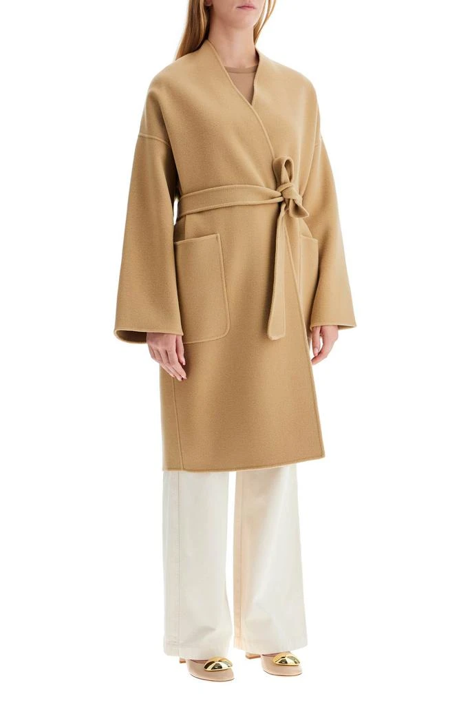 商品Weekend Max Mara|eris midi wrap coat with robe,价格¥2114,第2张图片详细描述