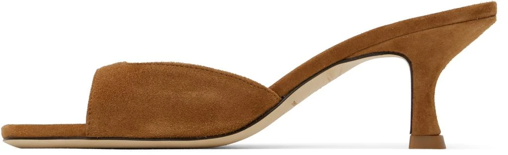 商品Staud|Tan Brigitte Mules,价格¥1969,第3张图片详细描述