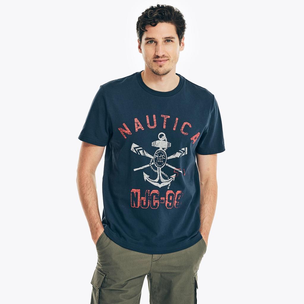商品Nautica|Nautica Mens Nautica Jeans Co. Sustainably Crafted Graphic T-Shirt,价格¥71,第3张图片详细描述