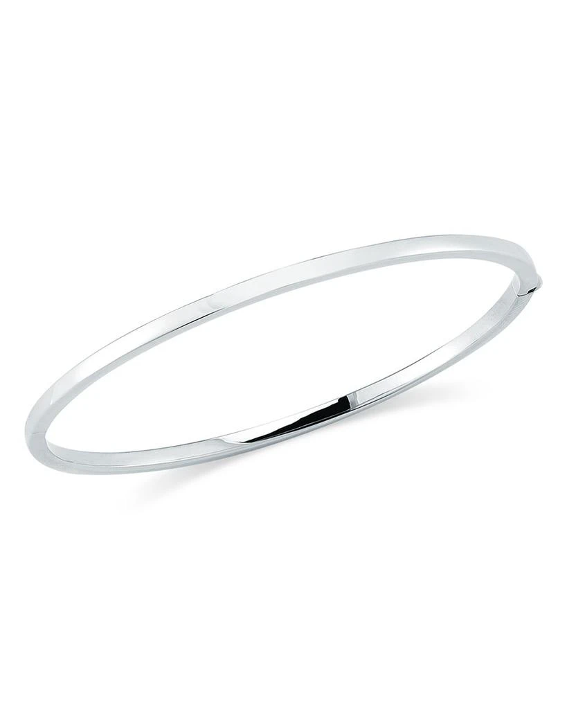 商品Roberto Coin|18K White Gold Oval Bangle Bracelet,价格¥11969,第1张图片详细描述