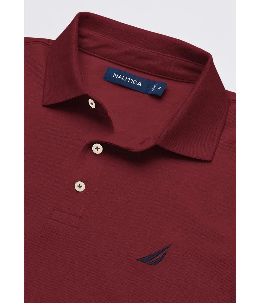 商品Nautica|Men's Short Sleeve Solid Stretch Cotton Pique Polo Shirt,价格¥179,第3张图片详细描述