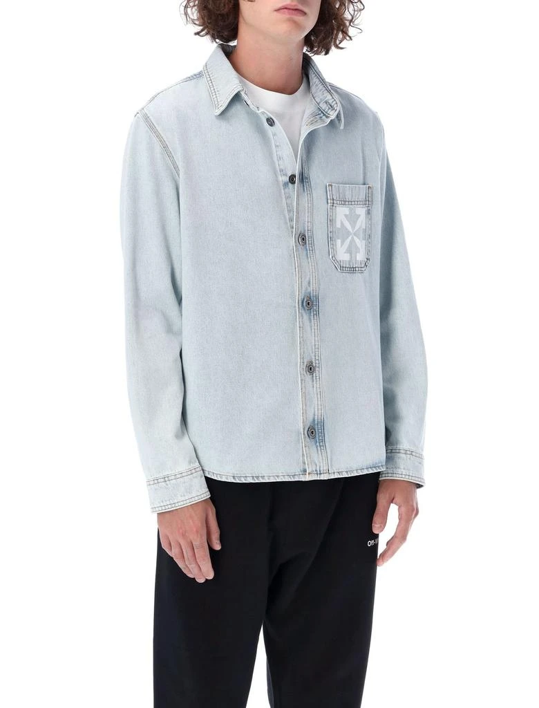 商品Off-White|Off-White Buttoned Long-Sleeved Denim Shirt,价格¥2721,第3张图片详细描述