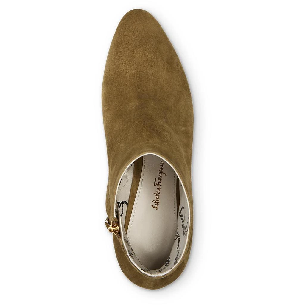 商品Salvatore Ferragamo|Salvatore Ferragamo Womens Shirin Suede Almond Toe Ankle Boots,价格¥1995,第2张图片详细描述