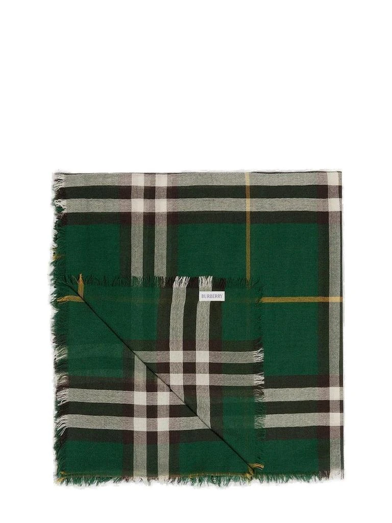 商品Burberry|Burberry Check-Printed Fringed-Edge Scarf,价格¥2737,第2张图片详细描述