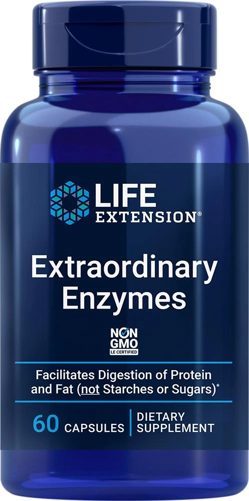 商品Life Extension|Life Extension Extraordinary Enzymes (60 capsules),价格¥157,第1张图片