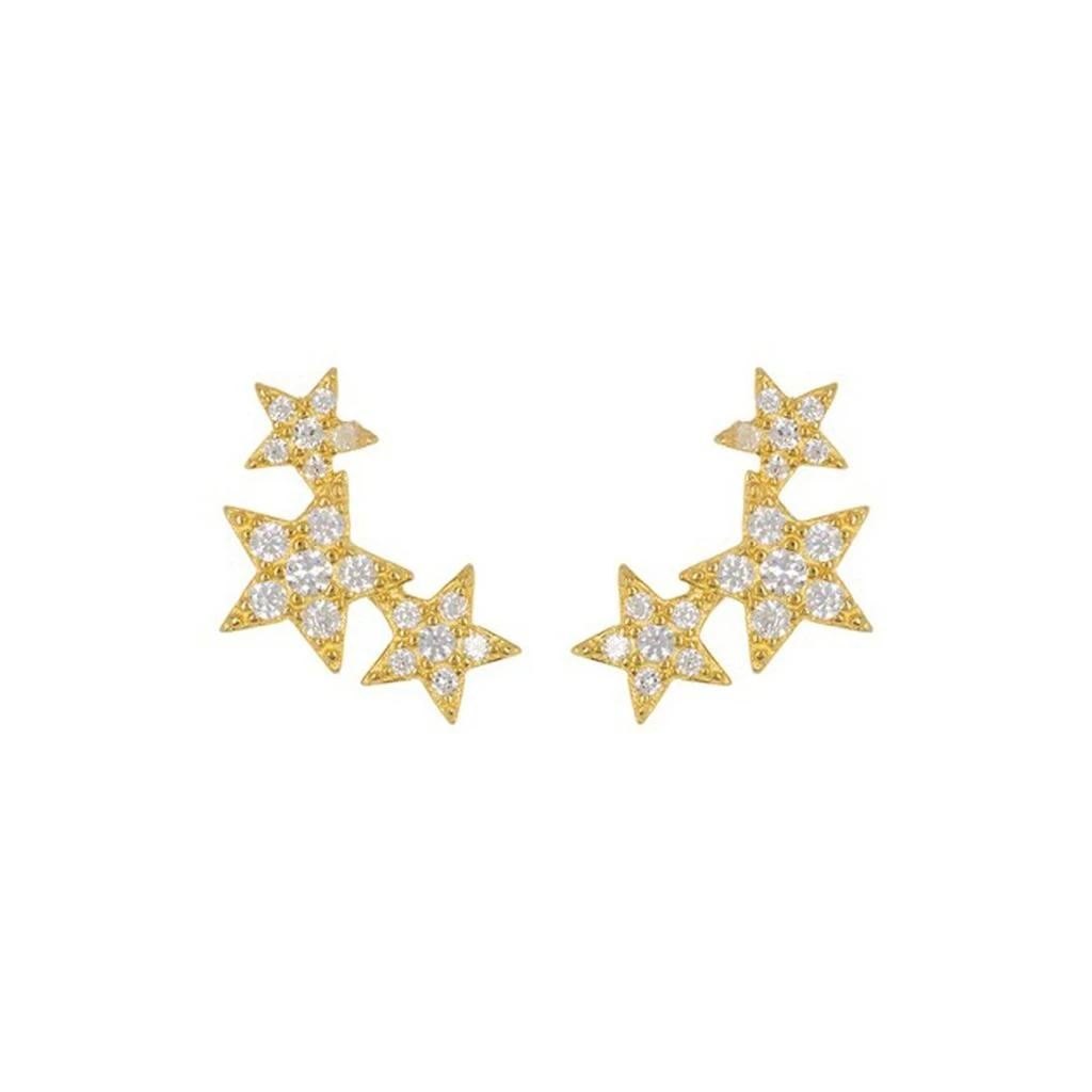 商品ADORNIA|Crystal Starburst Studs gold,价格¥104,第1张图片