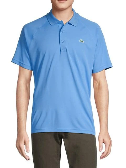 商品Lacoste|Short-Sleeve Polyester Polo Shirt,价格¥517,第3张图片详细描述
