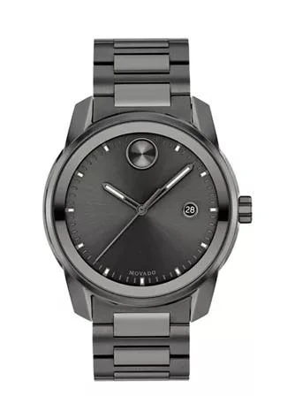 商品Movado|Mens Bold Gunmetal Bracelet Watch,价格¥5933,第1张图片