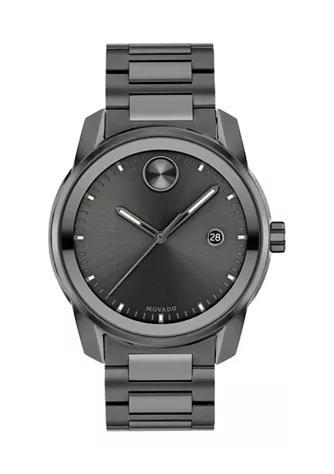 商品Movado|Men's Bold Gunmetal Bracelet Watch,价格¥5946,第1张图片