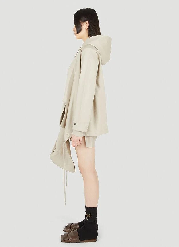 商品Rick Owens|Banana Hooded Sweatshirt in Beige,价格¥1801,第3张图片详细描述