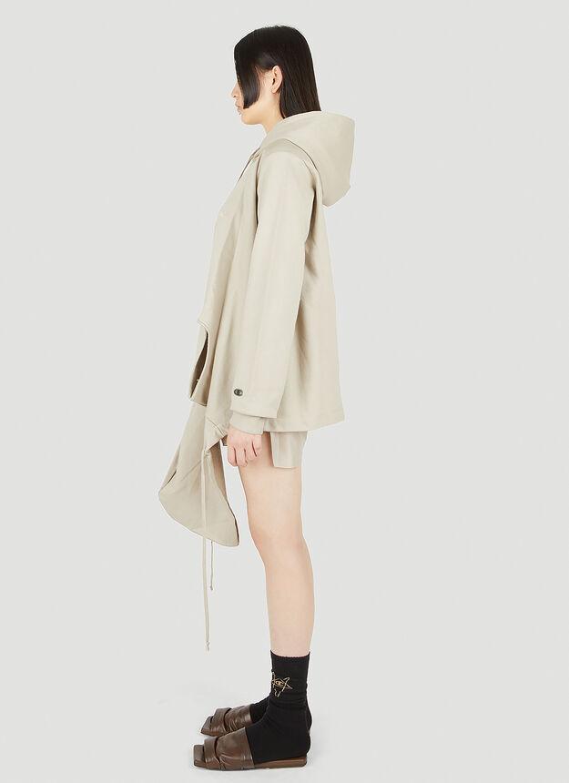 商品Rick Owens|Banana Hooded Sweatshirt in Beige,价格¥1438,第5张图片详细描述