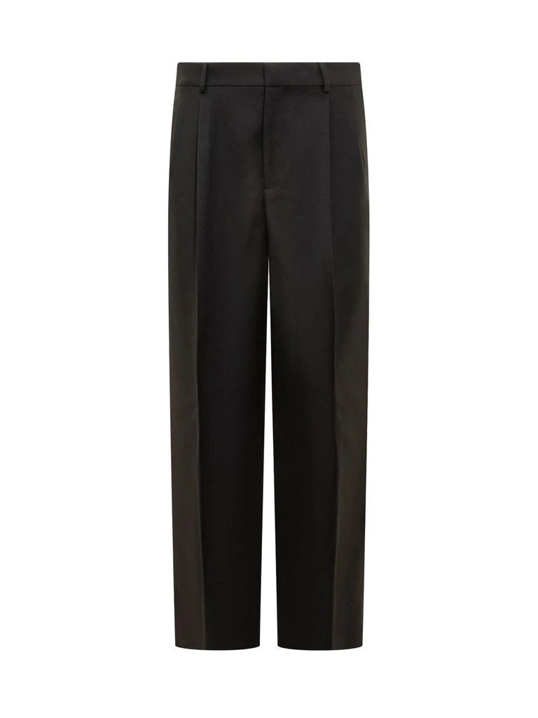 商品Versace|Versace Logo-Patch Tailored Trousers,价格¥4638,第1张图片