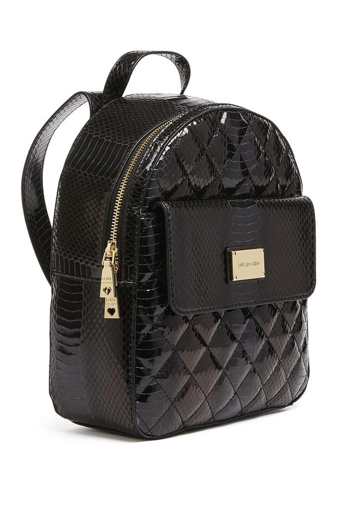 商品Moschino|Quilted Snake Embossed Backpack,价格¥899,第2张图片详细描述