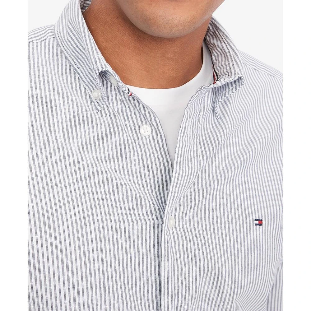 商品Tommy Hilfiger|Men's 1985 Flex Stretch Regular Fit Oxford Shirt,价格¥363,第3张图片详细描述