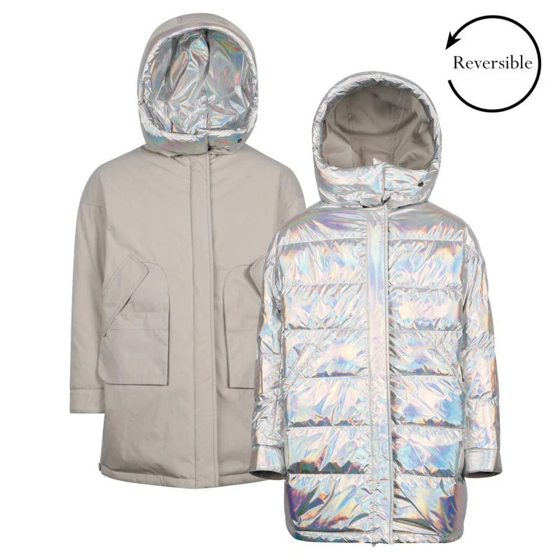 商品Yves Salomon|Reversible iridescent winter jacket,价格¥7619,第1张图片