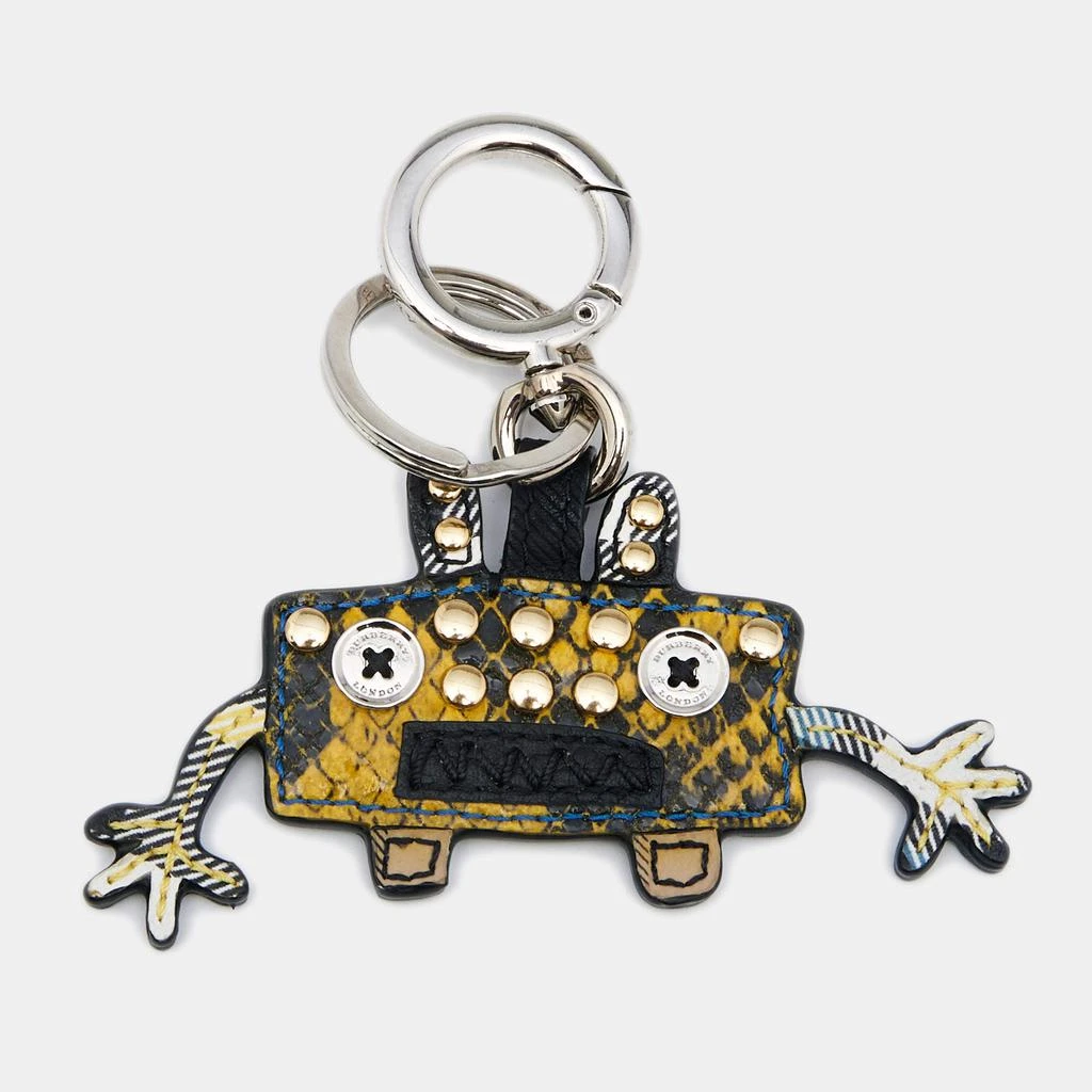 商品[二手商品] Burberry|Burberry Mustard Yellow Embossed Leather Monster Bag Charm/Keyring,价格¥1503,第1张图片