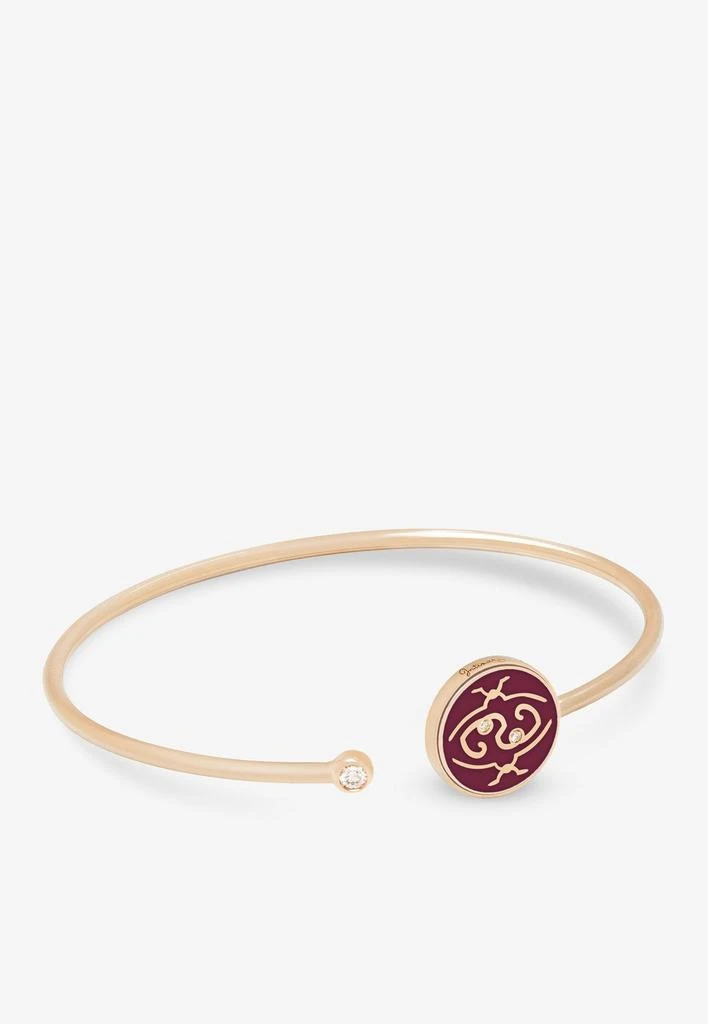 商品Intisars|Me Oh Me Bordeaux Exquiste 18K Rose Gold Diamond Bracelet,价格¥27995,第3张图片详细描述