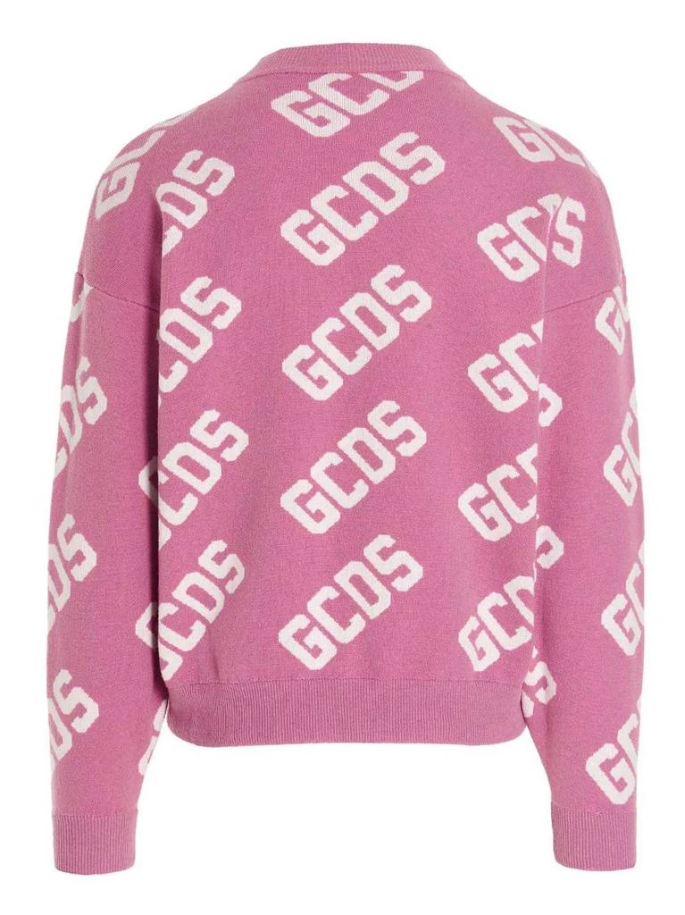 商品GCDS|GCDS Maglione Logo Intarsia-Knitted Jumper,价格¥1371-¥2199,第2张图片详细描述