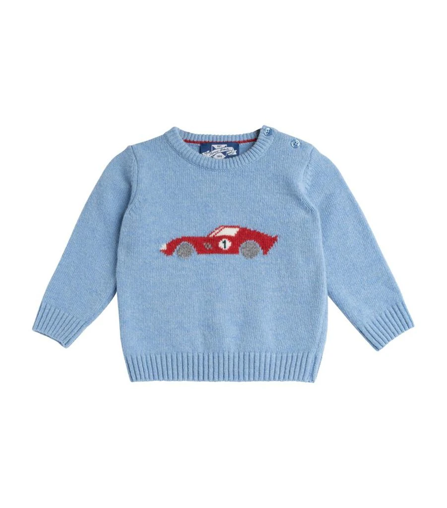 商品Trotters|Wool-Blend Sebastian Car Sweater (3-24 Months),价格¥453,第1张图片