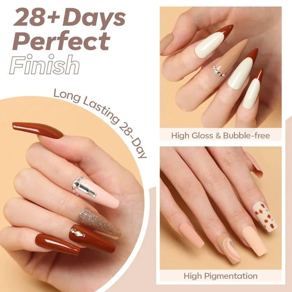 Best Ever Coffee Time - Solid Cream Gel Polish Kit Color Cube 商品