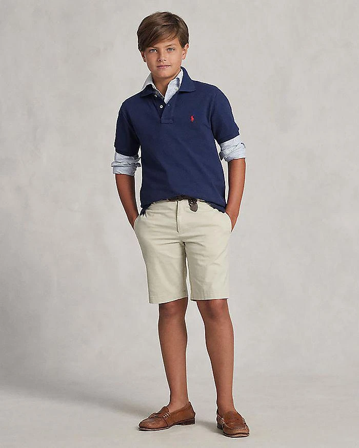 商品Ralph Lauren|Boys' Straight Fit Stretch Twill Shorts - Little Kid, Big Kid,价格¥375,第1张图片