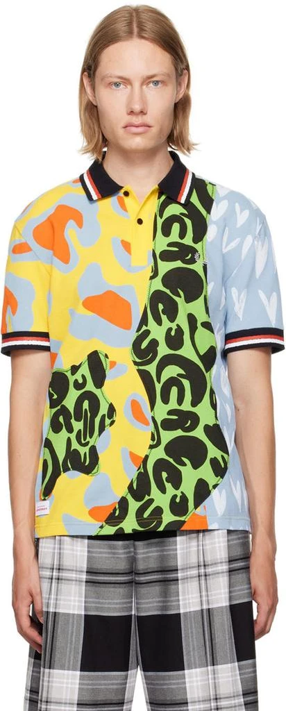 商品Charles Jeffrey Loverboy|Multicolor Fred Perry Edition Animal Patchwork Polo,价格¥585,第1张图片