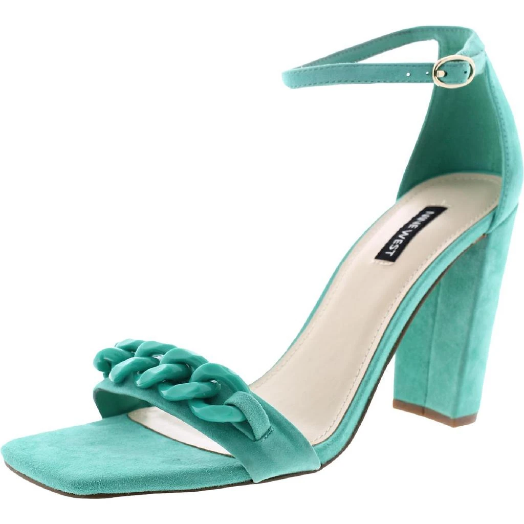 商品Nine West|Nine West Womens Mindful Suede Square Toe Ankle Strap,价格¥61,第1张图片