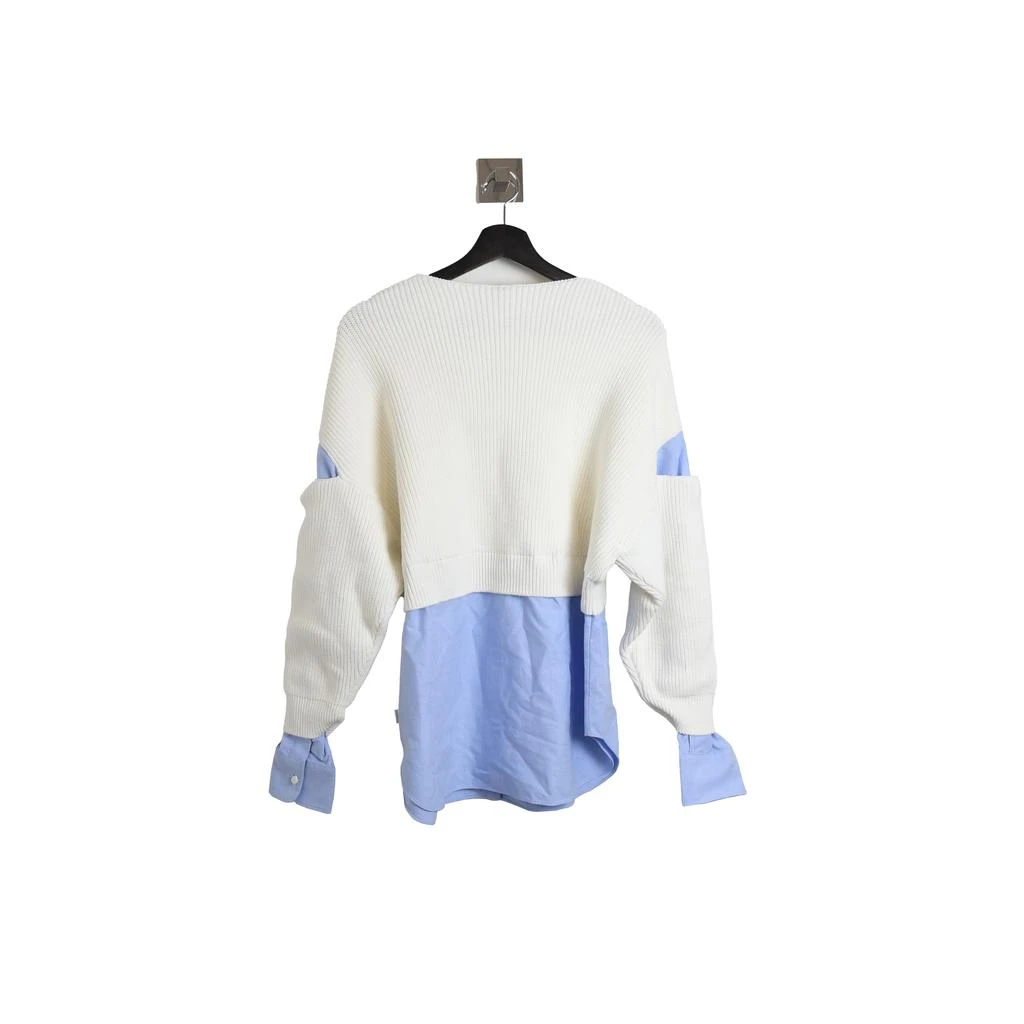 商品Alexander Wang|Alexander Wang Ribbed Bi-Layer Pullover with Oxford Shirt Ivory,价格¥3098,第2张图片详细描述