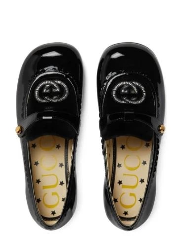 商品【预售7天】 Gucci|Gucci 男童皮鞋 749233AACBD1000 黑色,价格¥1770,第1张图片