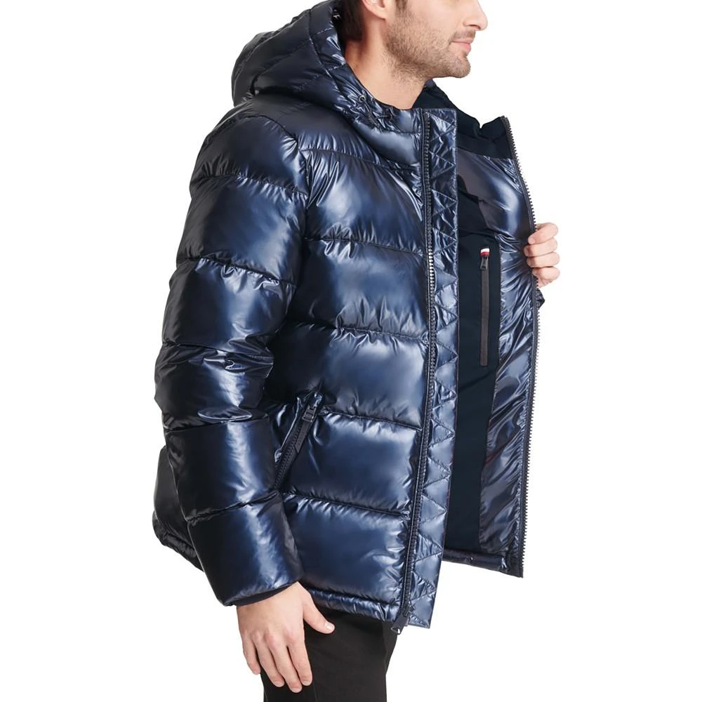 Tommy Hilfiger Men's Pearlized Performance Hooded Puffer Coat 3