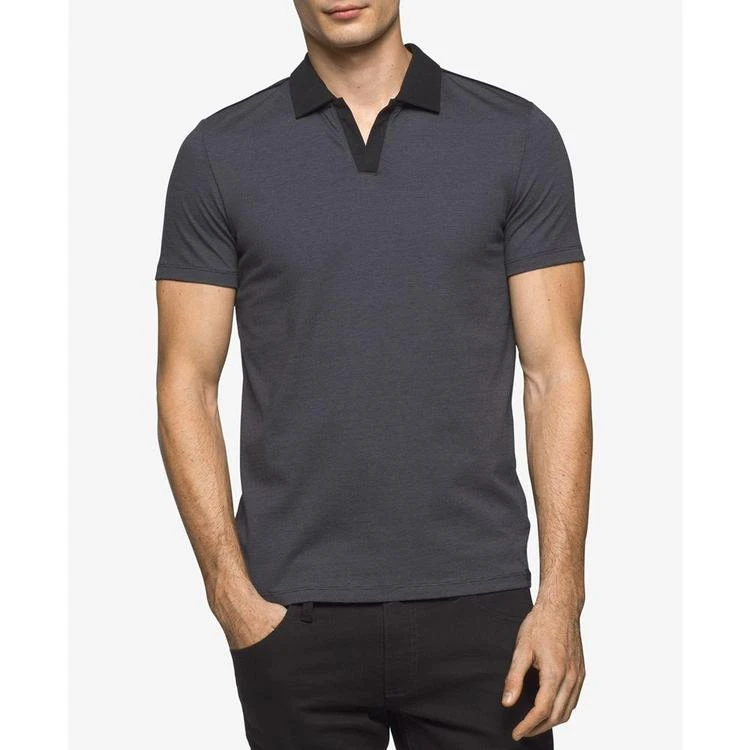 商品Calvin Klein|Men's Liquid Cotton Buttonless Polo,价格¥113,第4张图片详细描述