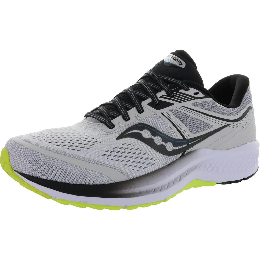 商品Saucony|Saucony Omni 19 Men's Mesh Cushioned Athletic Running Sneakers,价格¥423,第2张图片详细描述