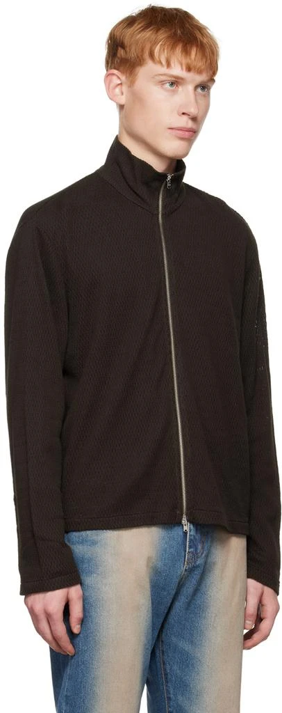 商品Our Legacy|Brown Shrunken Zip-Up Sweater,价格¥2475,第2张图片详细描述